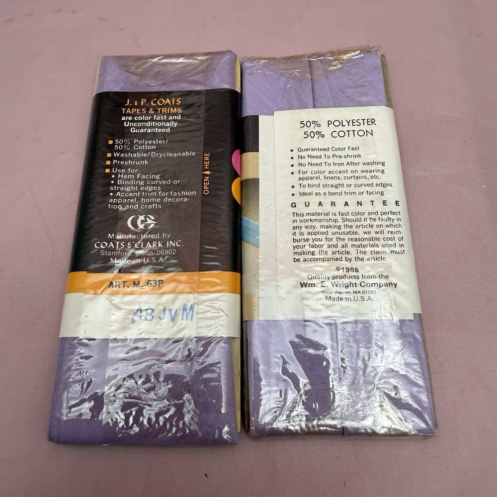 Vintage Sewing Notions Lot 20+ Sealed Bias Tape Rick Rack Lace Trim Hem Facing - Picture 5 of 16